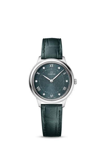 Omega De Ville Quartz 30 Stainless Steel / Turqouise - Diamond